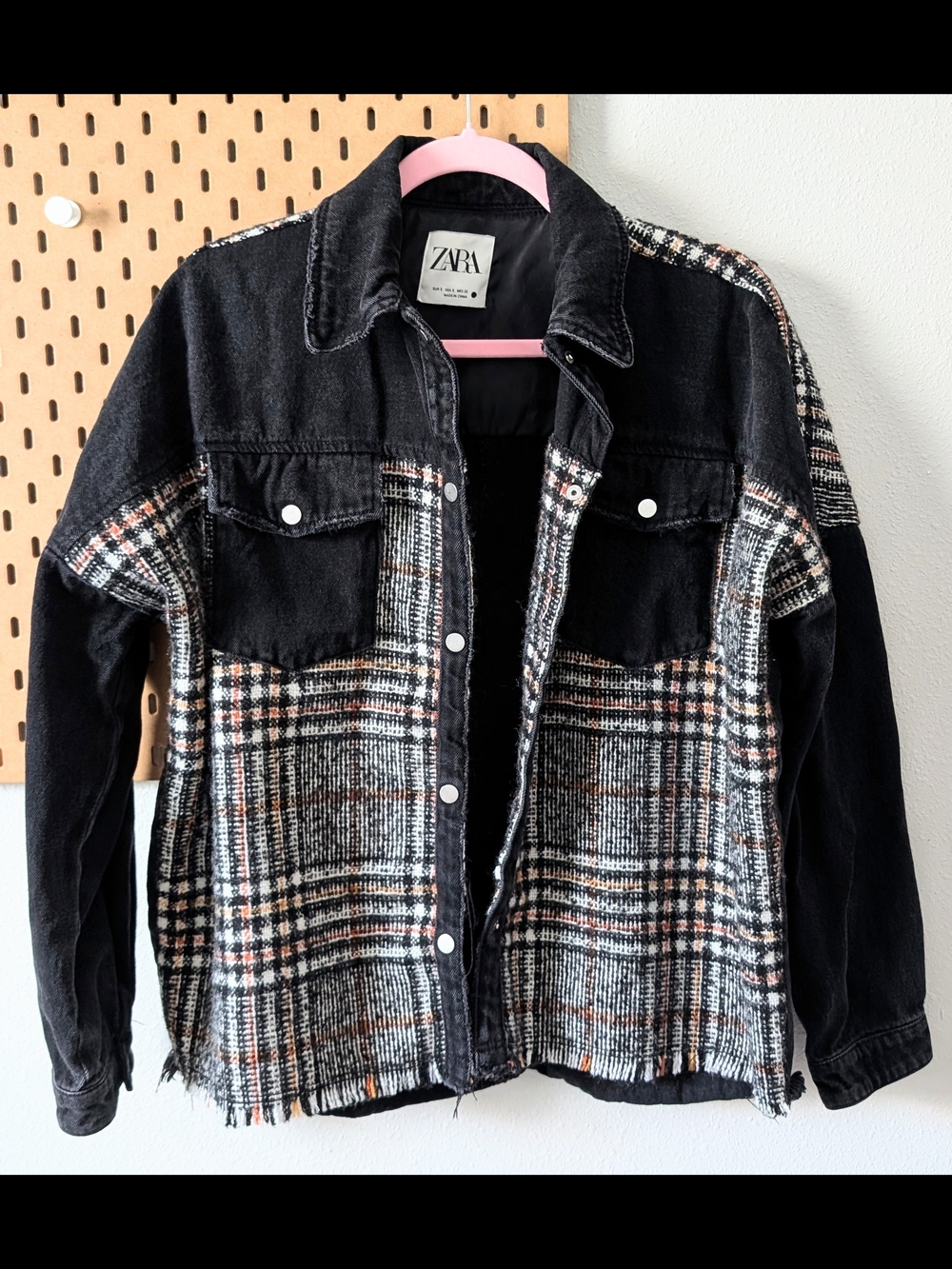 ZARA Women's Plaid Jean and Jacket | Size S